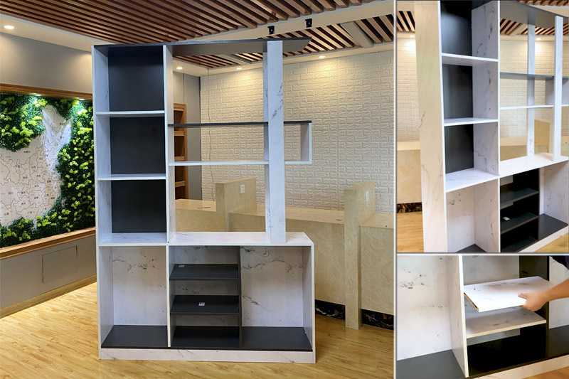 数控开料机隐形毗连件加工酒柜结果展现